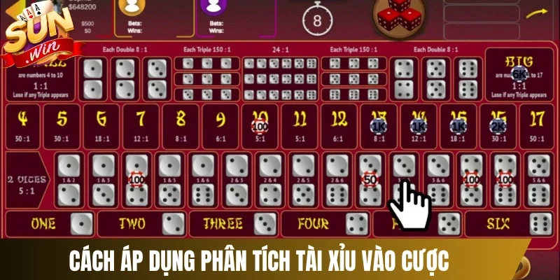 Cách áp dụng phân tích tài xỉu vào cược