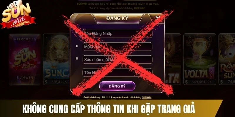 Không cung cấp thông tin khi gặp trang giả