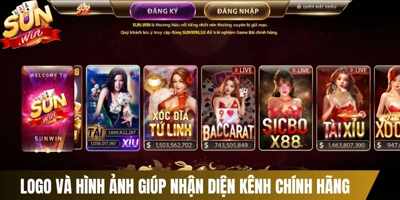 Logo và hình ảnh giúp nhận diện kênh chính hãng